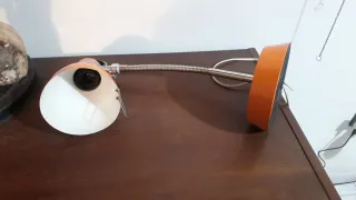Lampada da tavolo anni '80 Orange