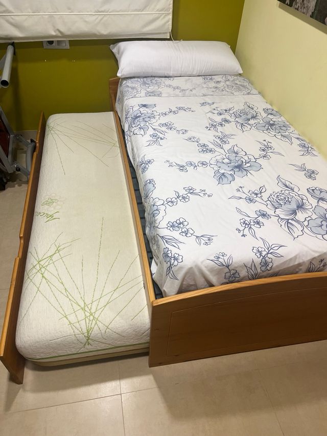 Cama nido madera 200x90