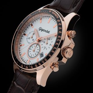 Reloj Gigandet Cronógrafo Dorado y Blanco