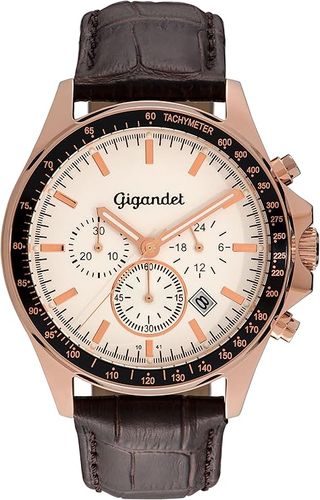 Reloj Gigandet Cronógrafo Dorado y Blanco