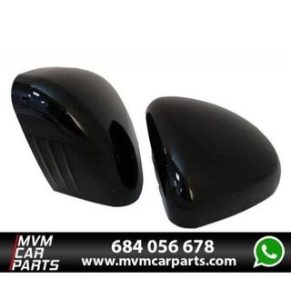Carcasas de espejo retrovisor en Negro Brillo para