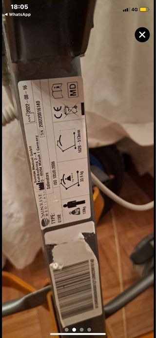 Grúa ortopédica personas inmovilizadas.Sunlift130E
