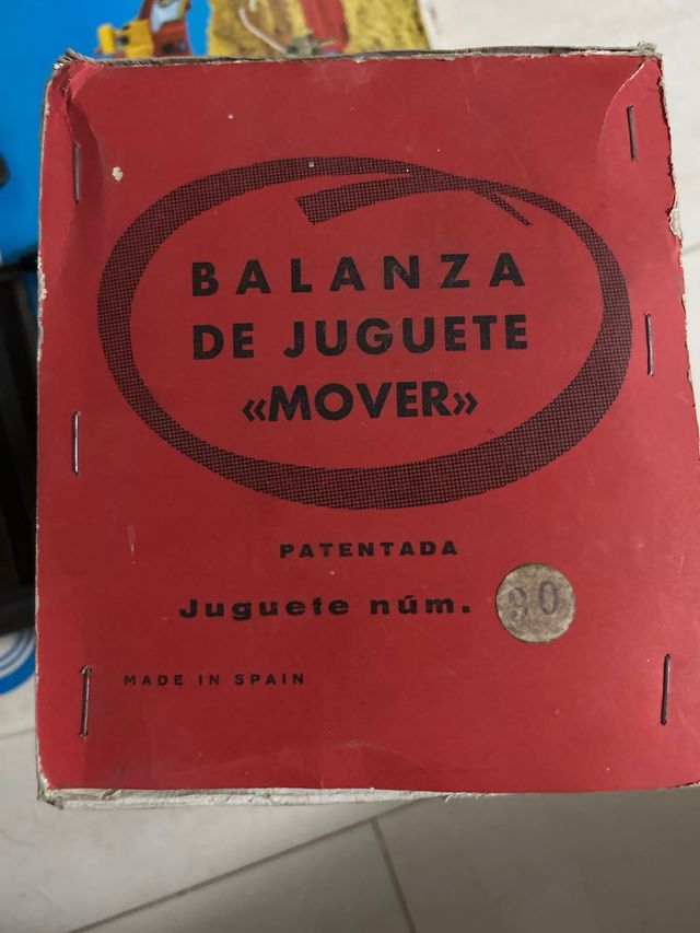 Balanza de juguete vintage MOVER