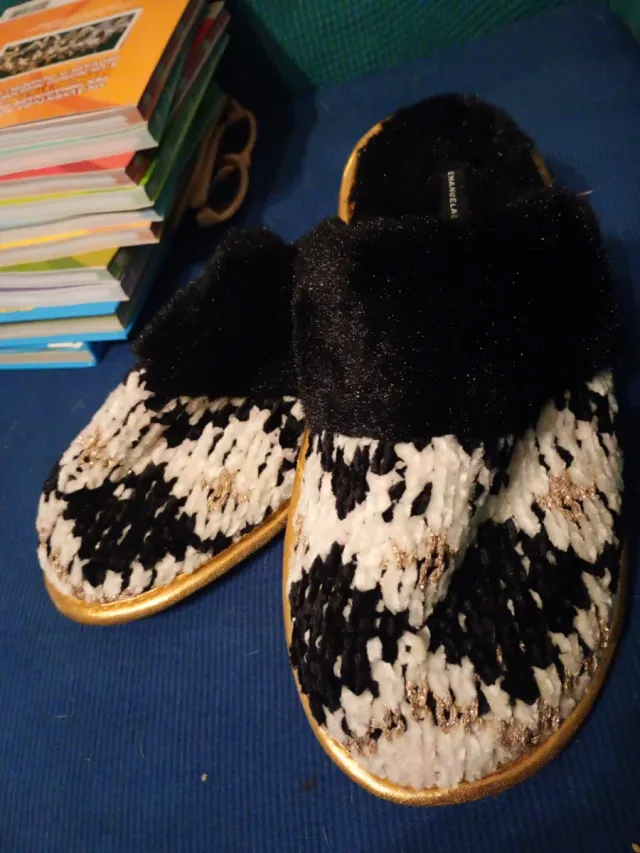 Pantofole Emanuela Biffoli Tg M 38 Donna