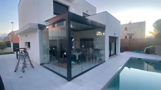 Cerramiento de terraza acristalado