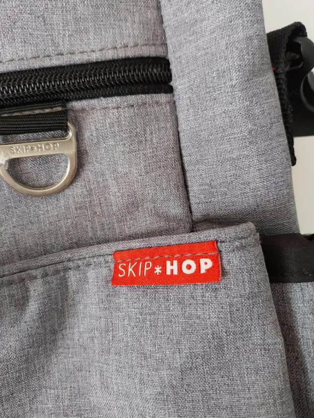 Bolso Skip Hop Doble Gemelar Heather Gris