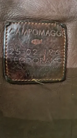 Borsa tracolla di pelle marrone