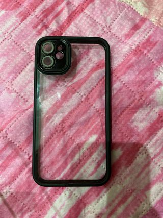 Cover trasparente con cornice nera Iphone 11