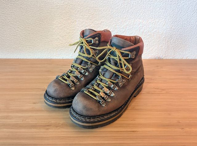 Botas Senderismo Vintage Cuero Marrón Talla 39