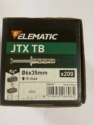 Elematic tasselli JTX TB - Ancorante universale