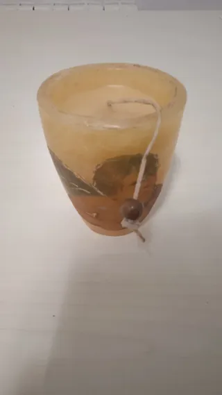 Candela decorativa con angelo