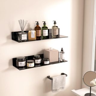 Estantes Acrílicos Negros 50cm