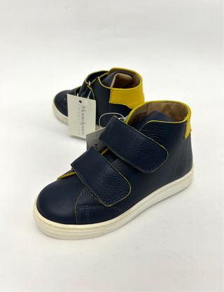 Sneakers alte bambino vera pelle n.27