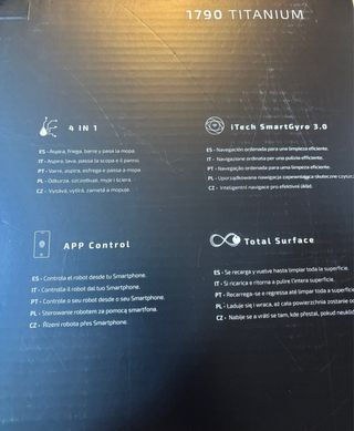 Cecotec Conga 1790 Titanium Robot Aspirador