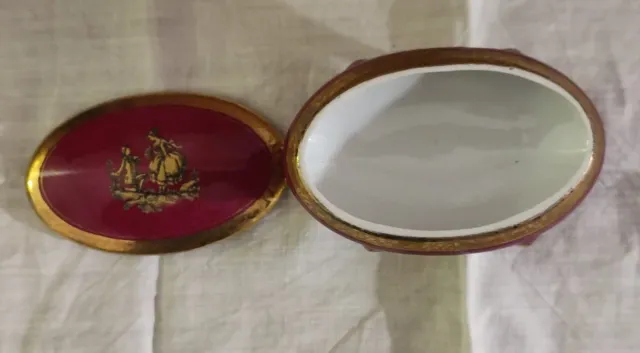 Joyero pequeñito antiguo Calaryce ovalado