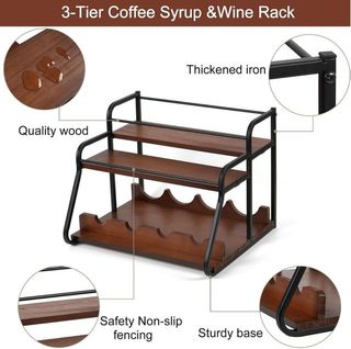 Botellero 12 botellas madera y metal