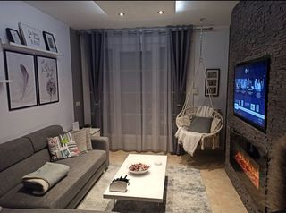 Silla Colgante VOUNOT con Flecos Gris