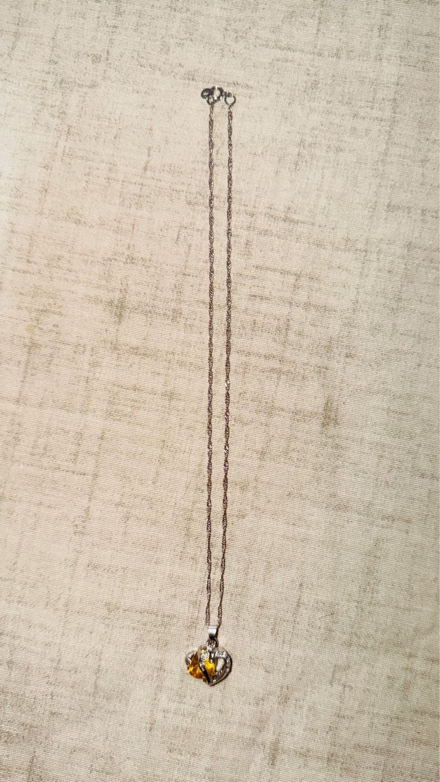 Catena in argento 925 e ciondolo a cuore per gioielli