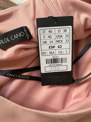Vestido Matilde Cano Talla 42 Nuevo con etiqueta