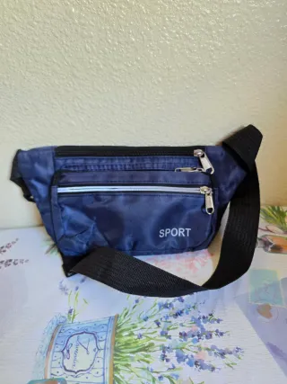 Mariconera-riñonera (azul marino)