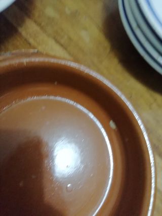 Vajilla cerámica azul y blanca