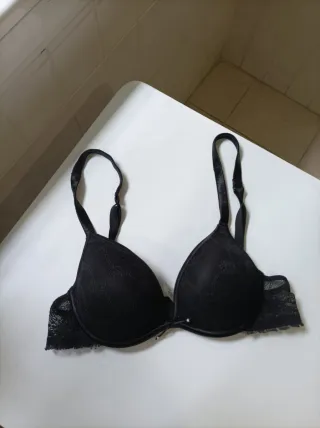 Sujetador Negro Encaje