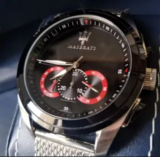 Reloj Maserati Negro y Plateado