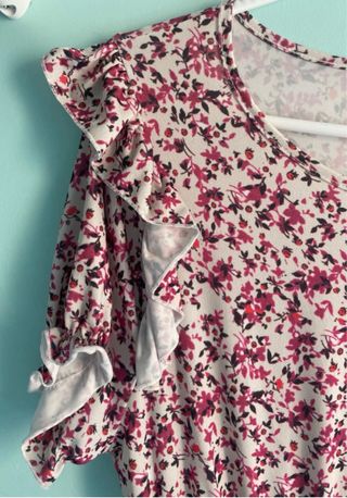 Vestido corto estampado floral