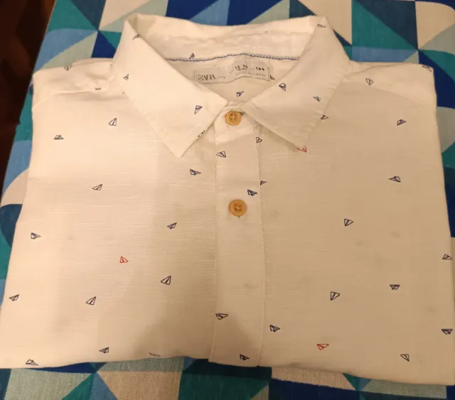 Camisa Zara Kids Estampada Talla 14