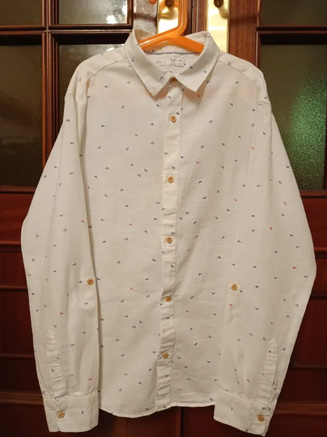 Camisa Zara Kids Estampada Talla 14