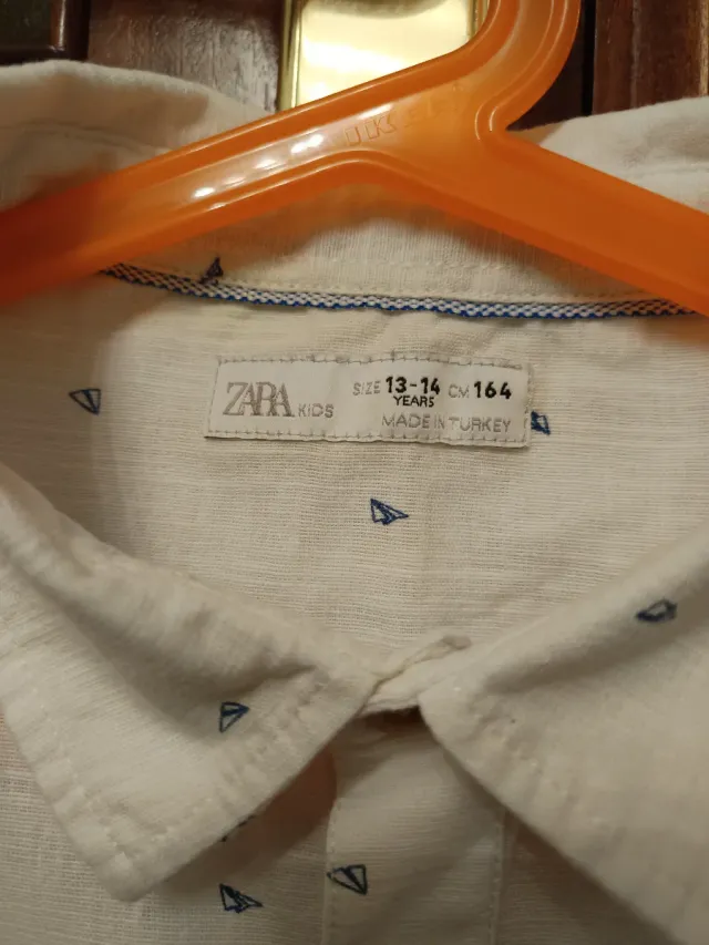 Camisa Zara Kids Estampada Talla 14