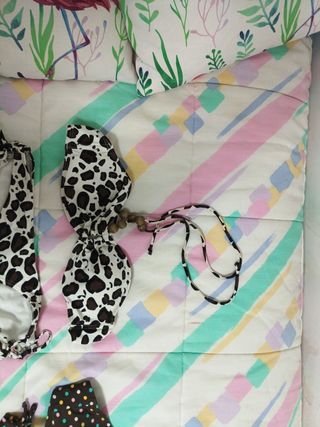 Pack de 2 Bikinis Lunares Marrón Talla S