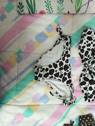 Pack de 2 Bikinis Lunares Marrón Talla S