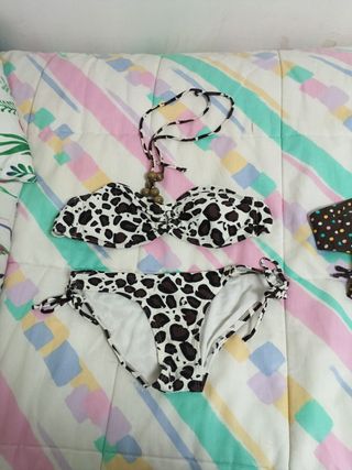 Pack de 2 Bikinis Lunares Marrón Talla S