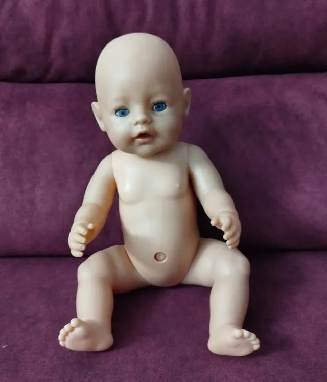 REBAJADO Muñeca bebé vintage ojos azules