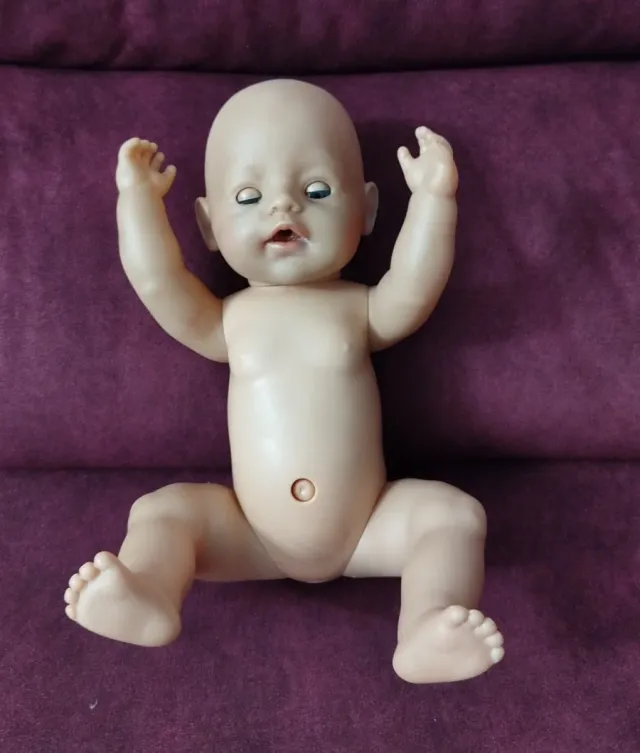 REBAJADO Muñeca bebé vintage ojos azules