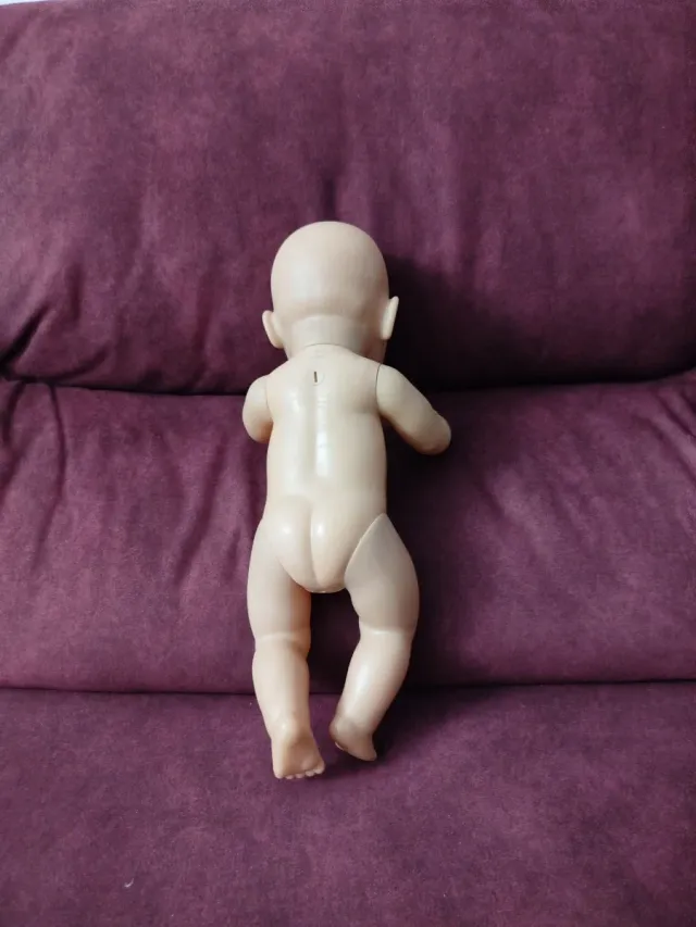 REBAJADO Muñeca bebé vintage ojos azules