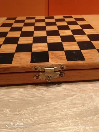 Ajedrez de viaje de madera