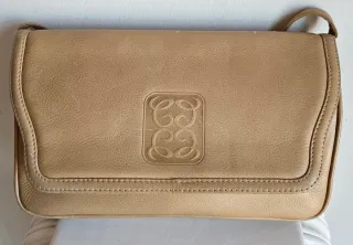 Bolso de hombro vintage beige