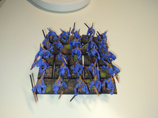 Warhammer: Lagartos, 25 Eslizones con Lanzas