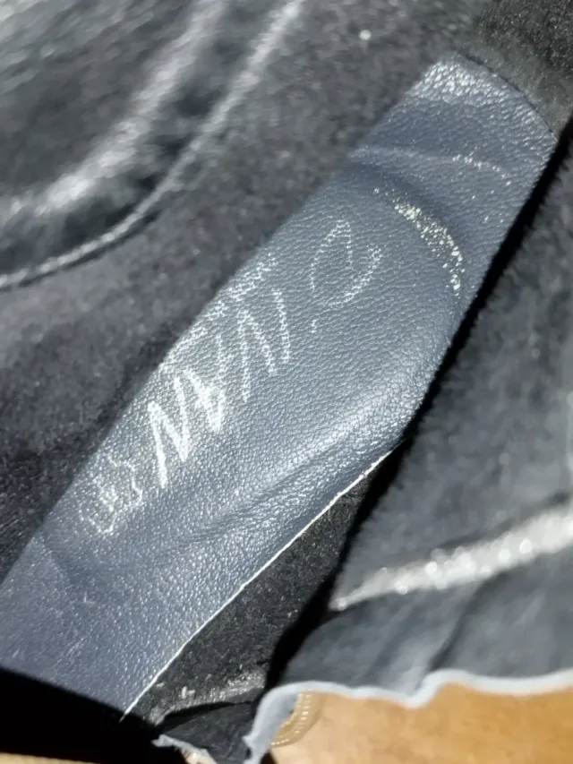 Botines CUÑA Bicolor Piel Arrugada Cremallera