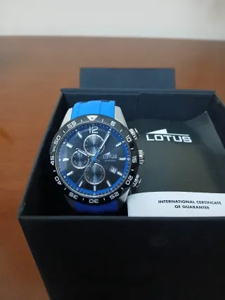 Reloj Lotus Chrono Azul y Negro