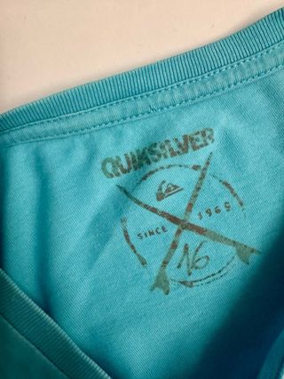 Camiseta Quiksilver Azul Turquesa Talla S