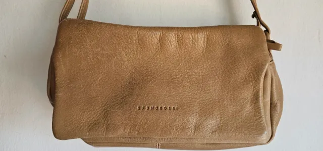 Bolso Bruno Rossi Beige Piel