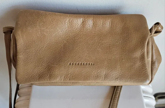 Bolso Bruno Rossi Beige Piel