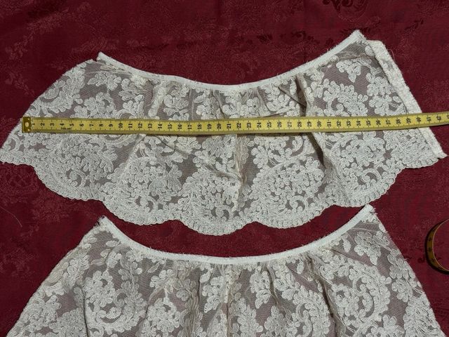 Encaje blanco para dolorosa.