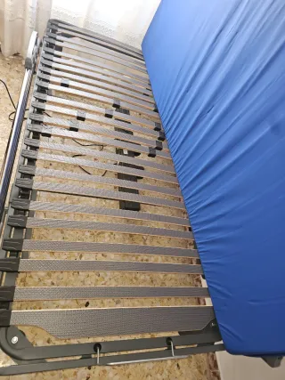 Cama articulada, eléctrica con colchón antiescara