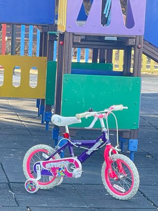 Bicicleta infantil morada Butterfly