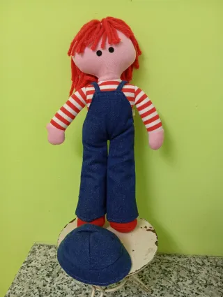 Muñeca de trapo vintage años 90