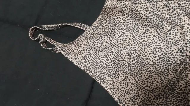 Top tirantes estampado animal print